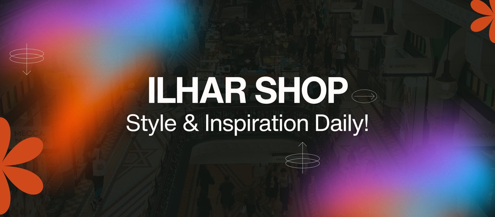 Purple Orange Gradient Woman Businessman New LinkedIn Banner